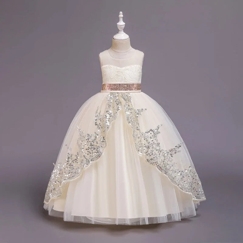 Transform Her into a Christmas Princess with This Elegant Party Dress