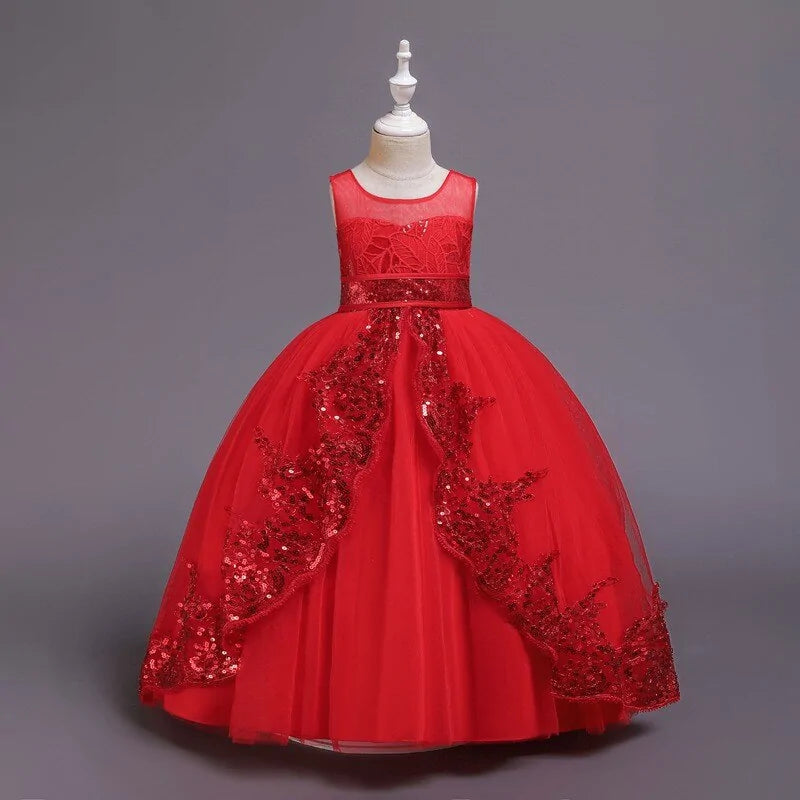 Transform Her into a Christmas Princess with This Elegant Party Dress